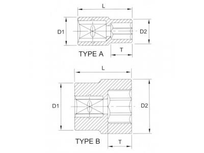 Головка торцевая 12гр. 1/2" 26мм